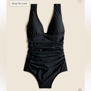 JCrew Ruched One Piece Swimsuit